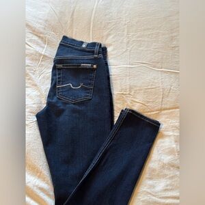 7 for all mankind guenevere Skinny Dark Denim Jeans